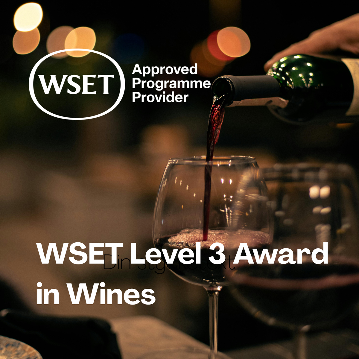 WSET Level 3 Award in Wines - 19 800 SEK VAT excl.